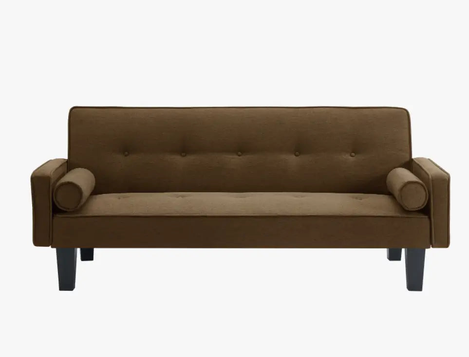 Luxury button tufted sofa elevates living room aesthetics with style