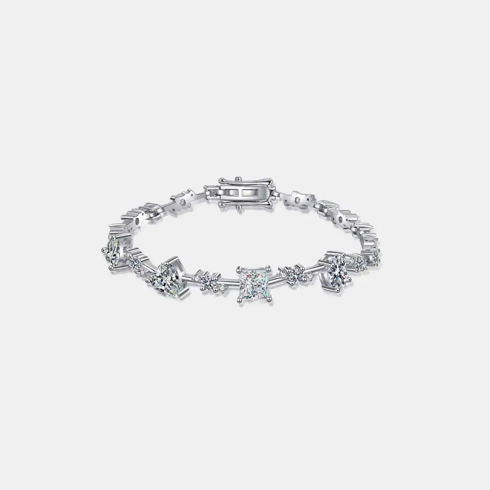 Luxury fashion for women with a 2 carat moissanite bracelet $275 1-piece this exquisite moissanite jewelry, boasting