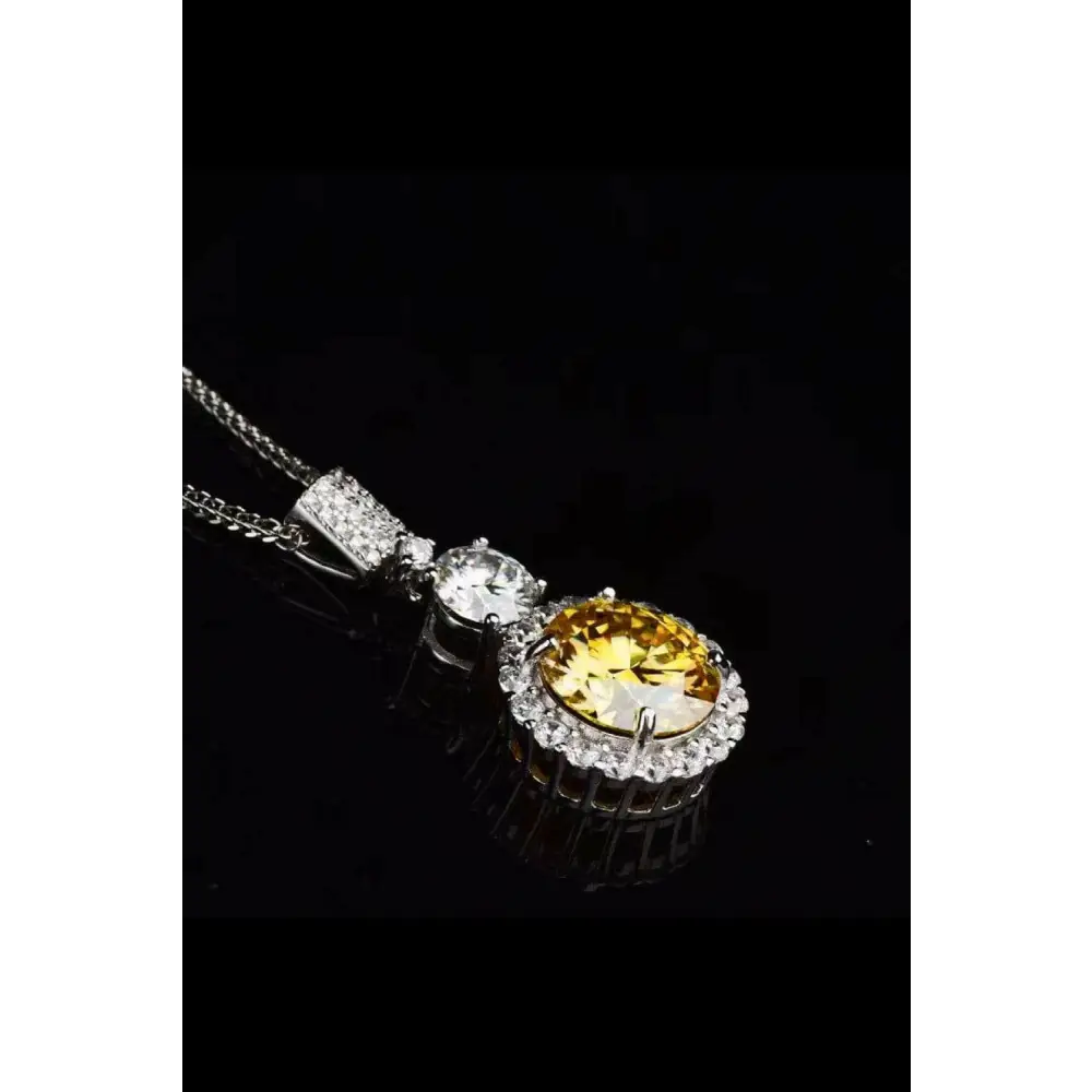 Stunning 6 carat moissanite pendant necklace in luxury fashion for woman $278 moissanite jewelry over 0.3 carats