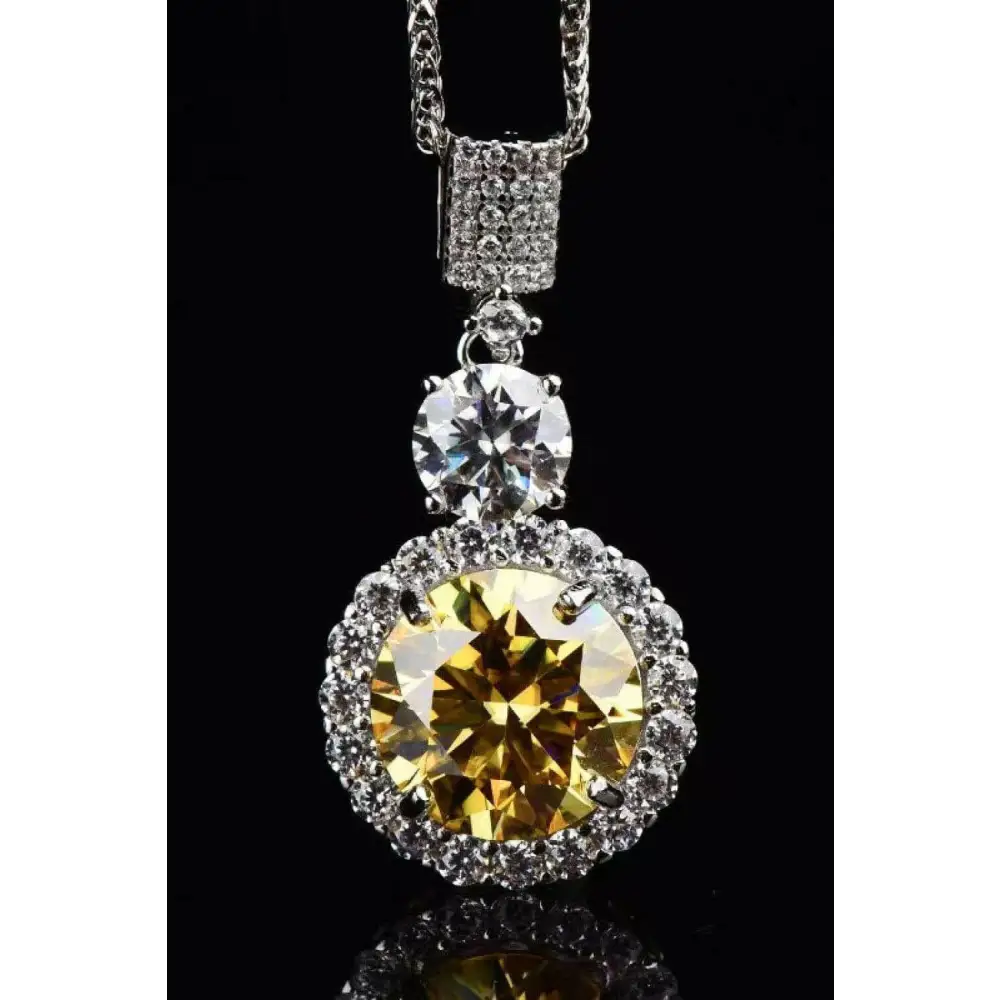 Stunning 6 carat moissanite pendant necklace in luxury fashion for woman $278 moissanite jewelry over 0.3 carats