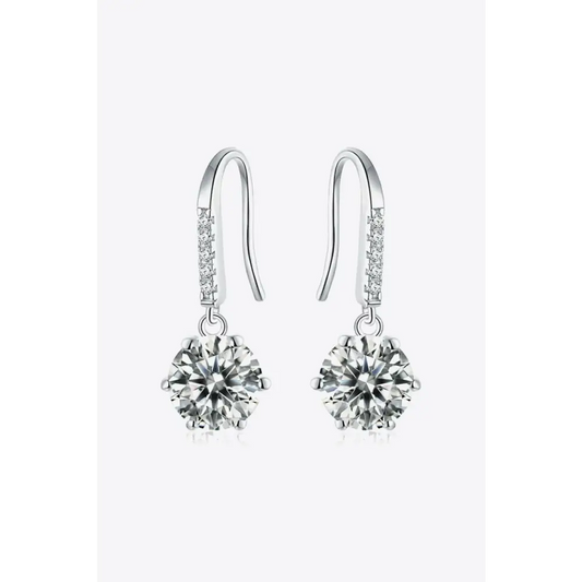 Elegant moissanite drop earrings for exclusive jewelry and accessories $124 indulge in the exquisite charm