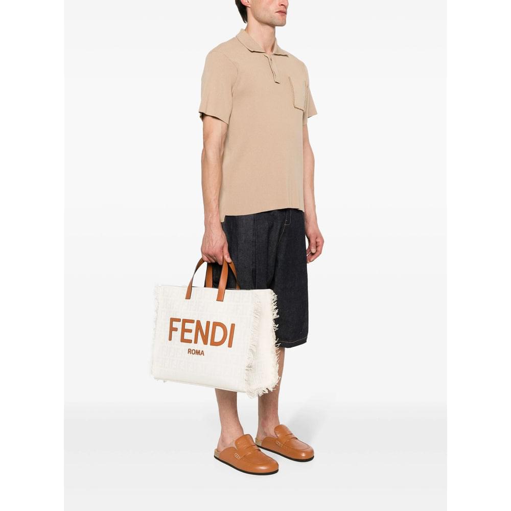Fendi Neutrals Tote Bags Men - Maven Couture IncHandbags / Totes