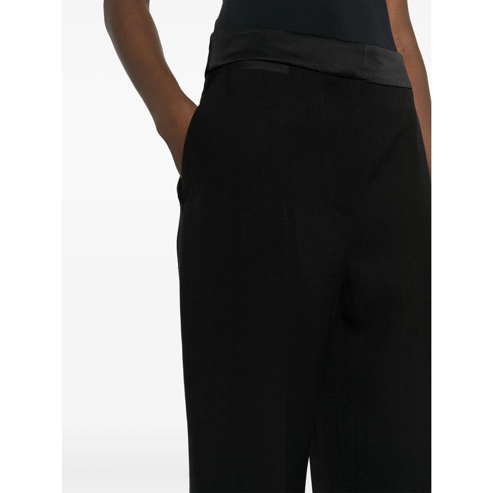 Casablanca Black Trousers - Straight Trousers Women - Maven Couture IncBottoms / Pants