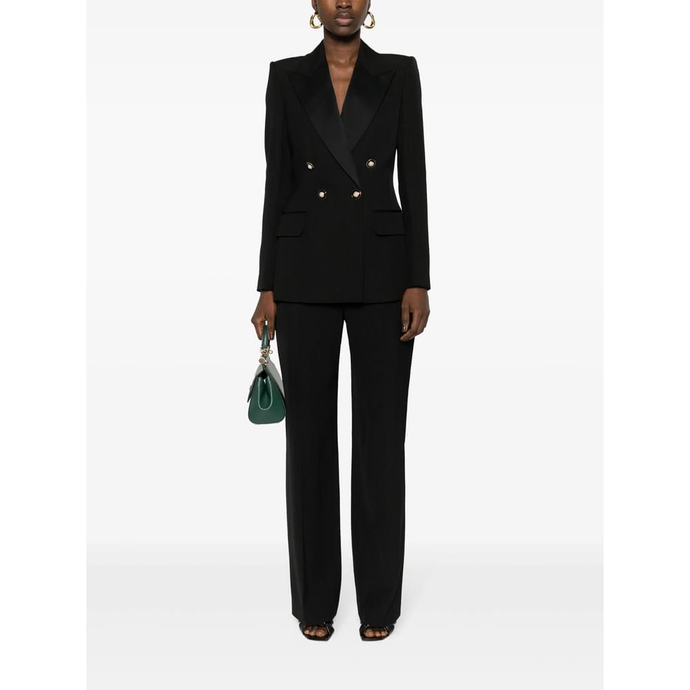 Casablanca Black Trousers - Straight Trousers Women - Maven Couture IncBottoms / Pants