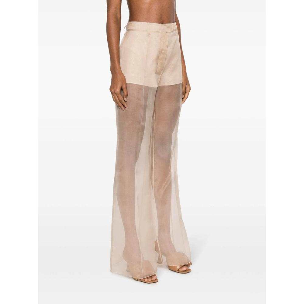 Prada Neutrals Trousers - Flared Trousers Women - Maven Couture IncBottoms / Pants