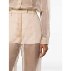 Prada Neutrals Trousers - Flared Trousers Women - Maven Couture IncBottoms / Pants