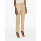 Saint Laurent Neutrals Trousers - Straight Trousers Women Women - Maven Couture IncBottoms / Pants