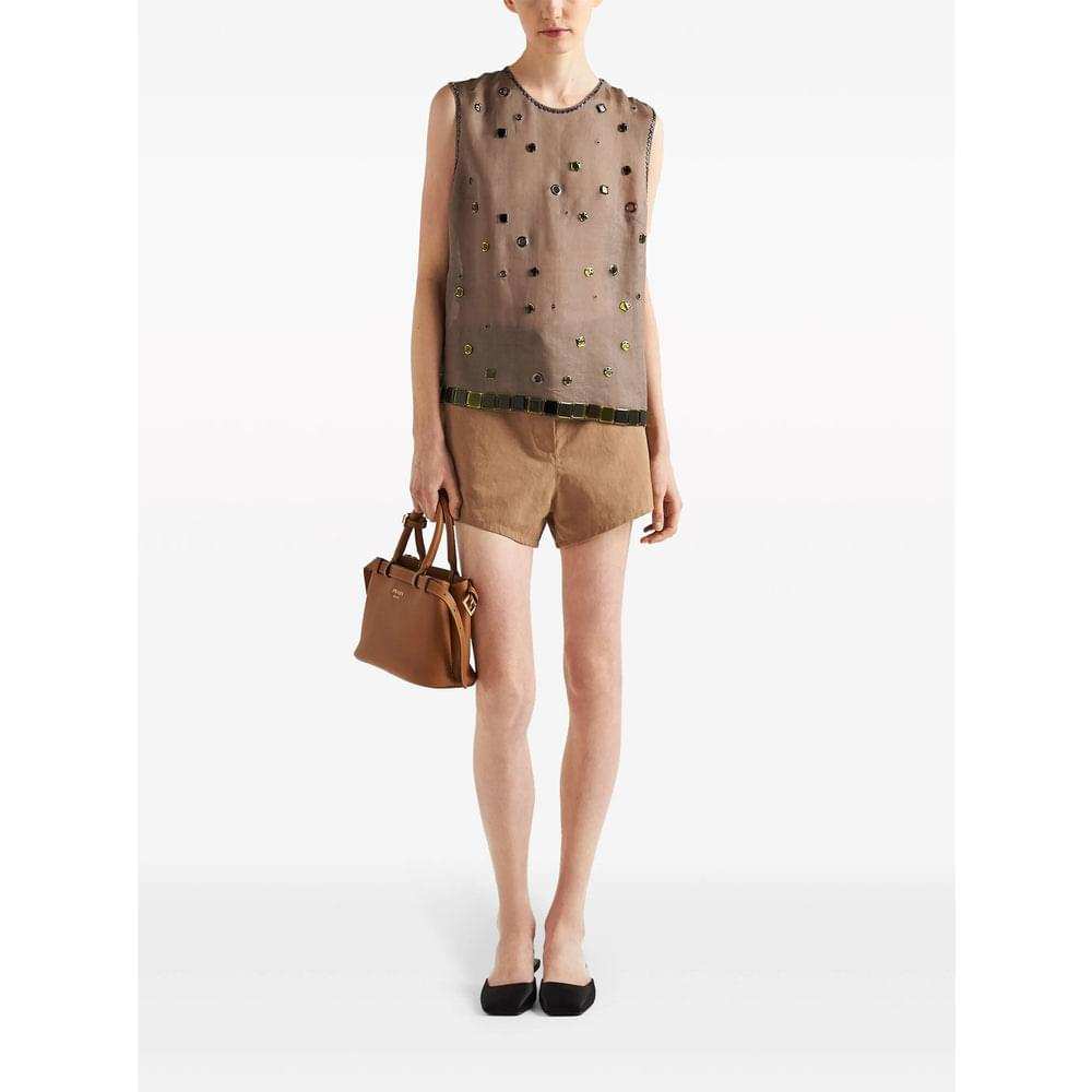 Prada Brown Tote Bags Women Women