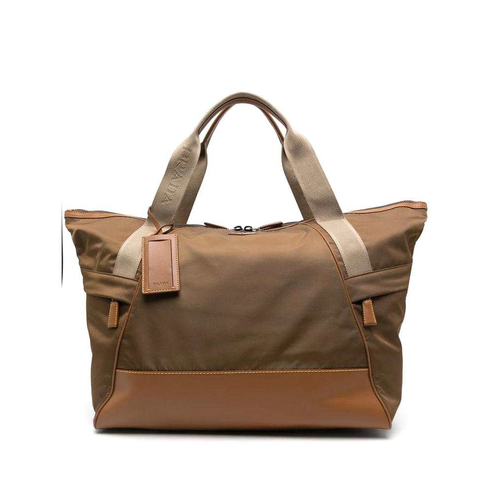 Prada Brown Luggage & Holdalls Men