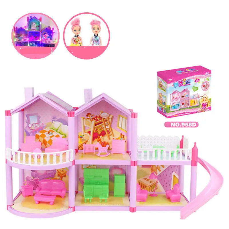 Luxurious princess castle villa doll house for imaginative play