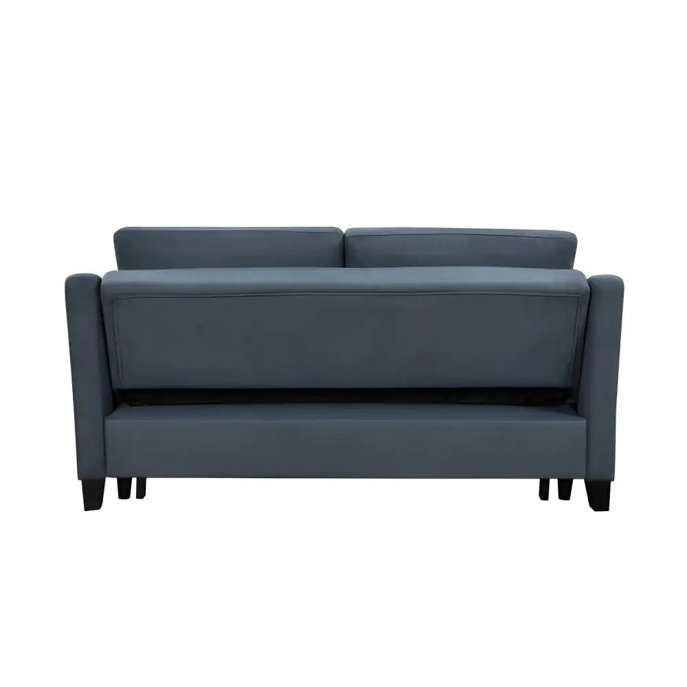 Elegant dark blue 3in-1 convertible sofa bed for luxury living spaces $1,200 furniture