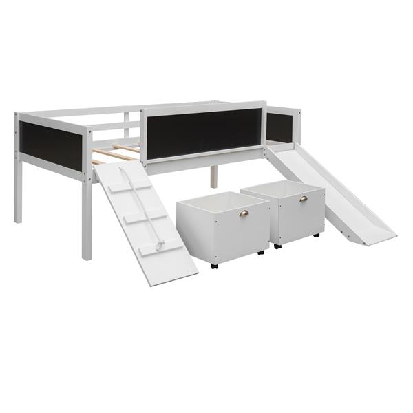 Elevate your space with the luxurious double loft bed in white