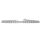 6ctw Created Moissanite Tennis Bracelet - 3mm Stones - 14K Gold Overlay in White, Yellow or Rose Gold - Maven Couture IncBracelets