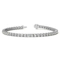 6ctw Created Moissanite Tennis Bracelet - 3mm Stones - 14K Gold Overlay in White, Yellow or Rose Gold - Maven Couture IncBracelets