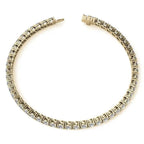 6ctw Created Moissanite Tennis Bracelet - 3mm Stones - 14K Gold Overlay in White, Yellow or Rose Gold - Maven Couture IncBracelets