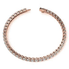 6ctw Created Moissanite Tennis Bracelet - 3mm Stones - 14K Gold Overlay in White, Yellow or Rose Gold - Maven Couture IncBracelets