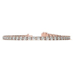 6ctw Created Moissanite Tennis Bracelet - 3mm Stones - 14K Gold Overlay in White, Yellow or Rose Gold - Maven Couture IncBracelets