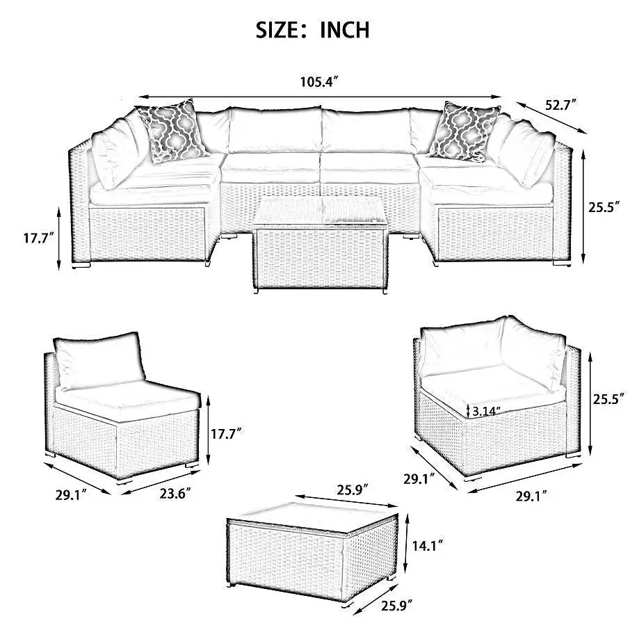 Transform your outdoors with luxury wicker furniture set $899 furniture product patio furniture, outdoor furniture,