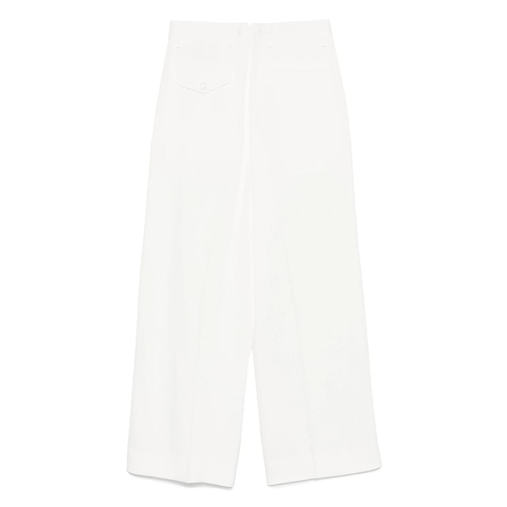 Ann Demeulemeester White Trousers - Straight Trousers Women - Maven Couture IncBottoms / Pants