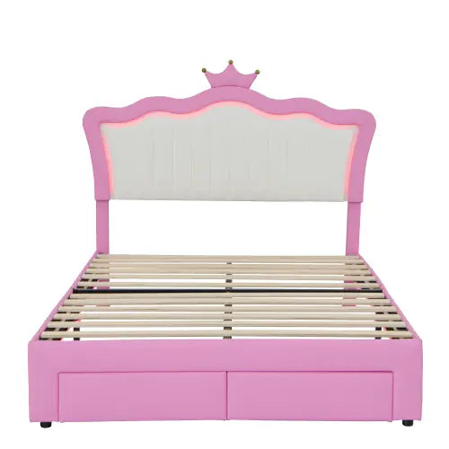 Led royalty bed frame