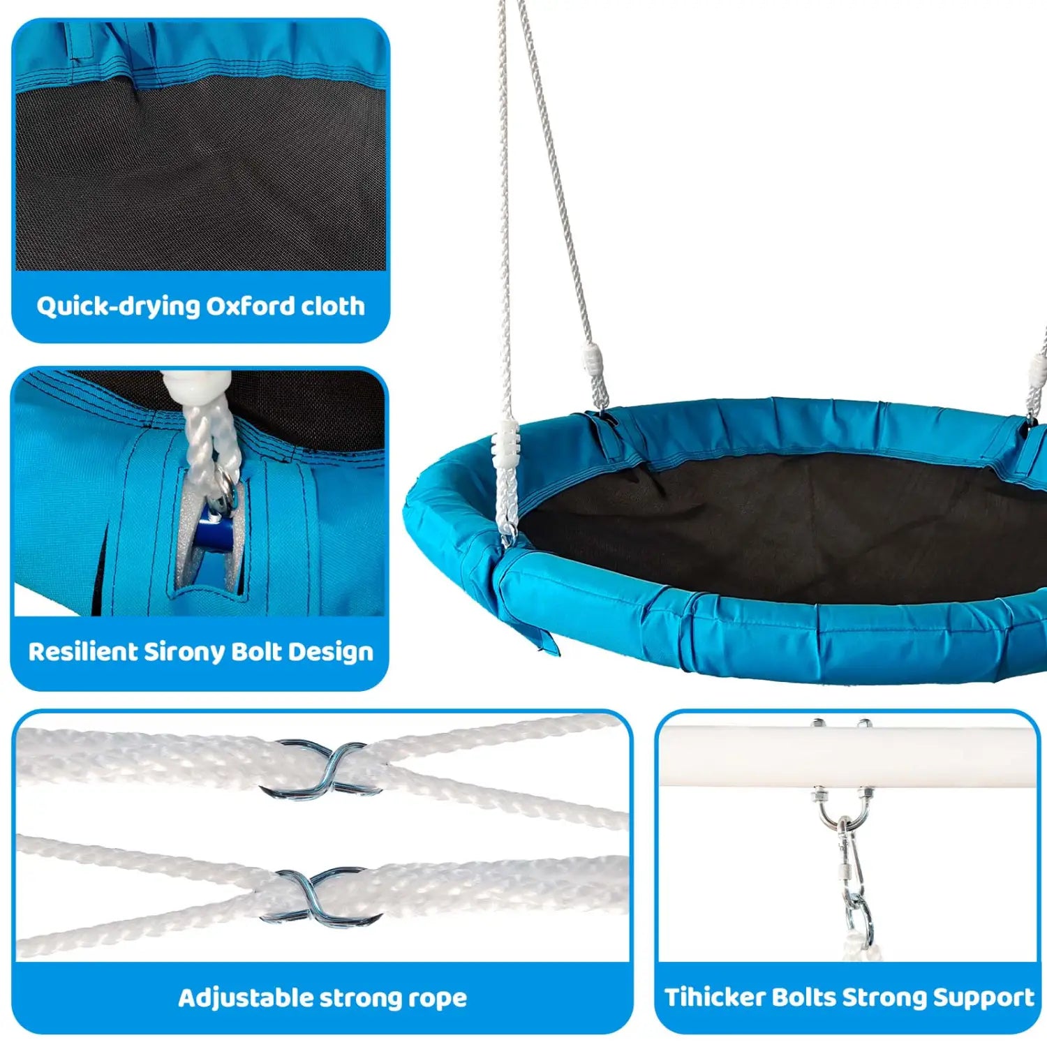 Elevate outdoor fun with our luxury playground metal swing set