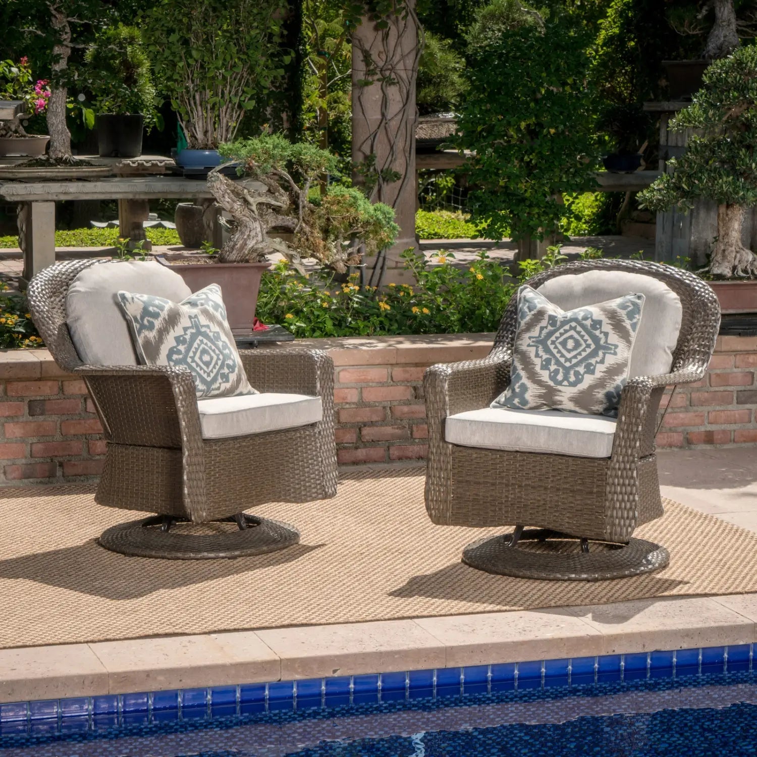 Elevate your space with liam swivel club chair set of 2 at maven couture