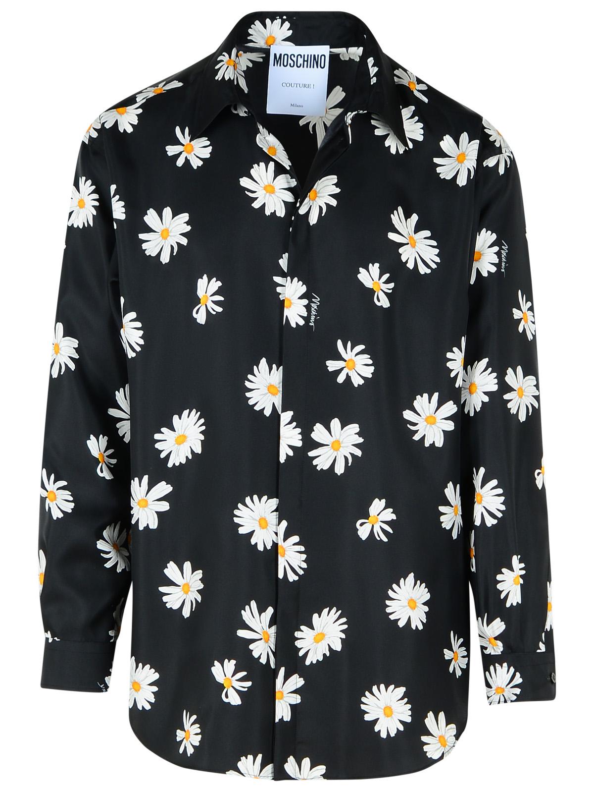 Moschino Black Silk Shirt Men - Maven Couture IncTops / Blouses