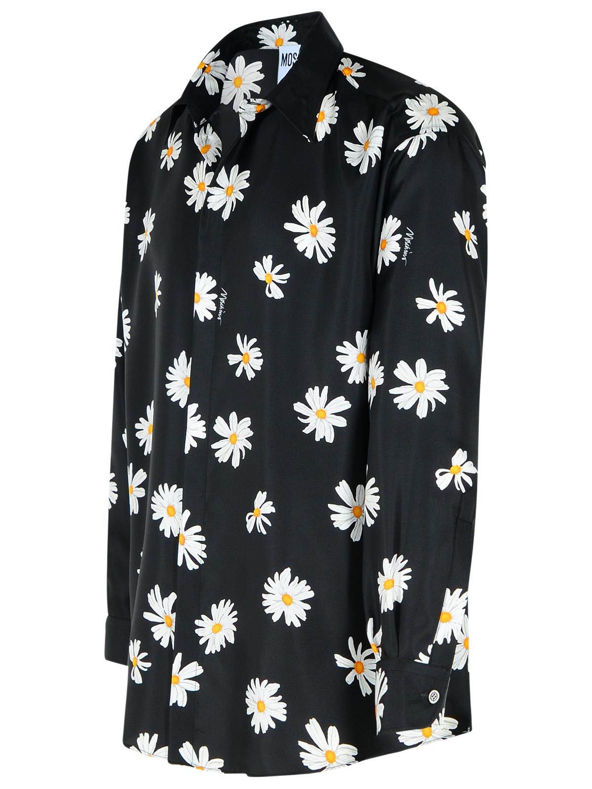 Moschino Black Silk Shirt Men - Maven Couture IncTops / Blouses