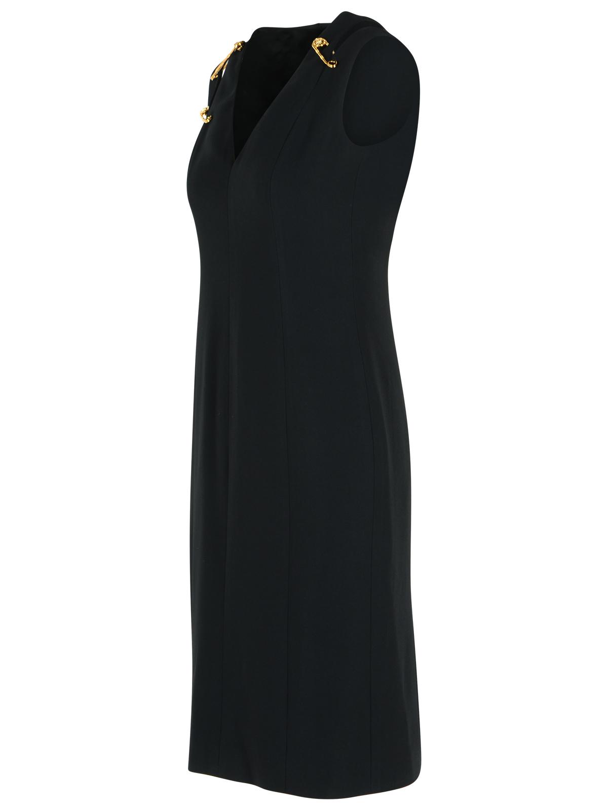 Versace Black Viscose Blend Dress Women
