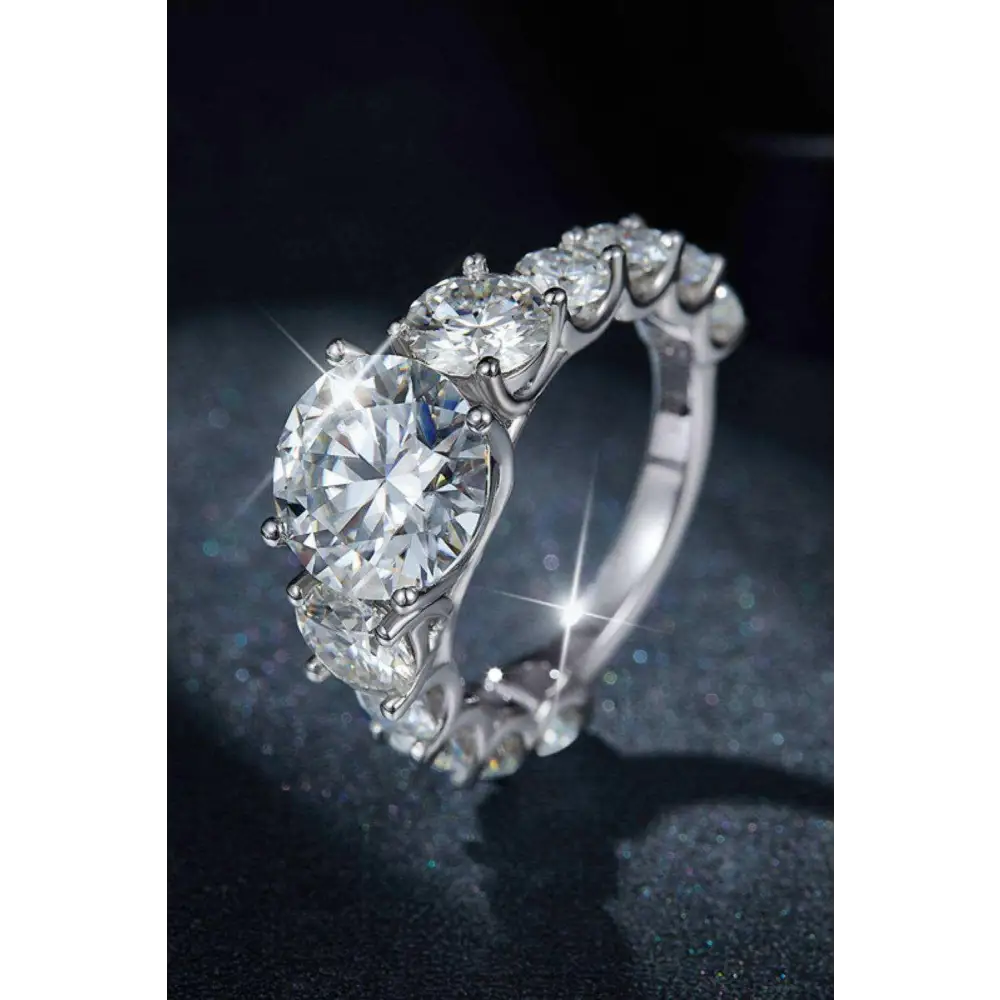 Discover timeless elegance with 8 carat moissanite luxury ring $168 1-piece moissanite jewelry—sparkling