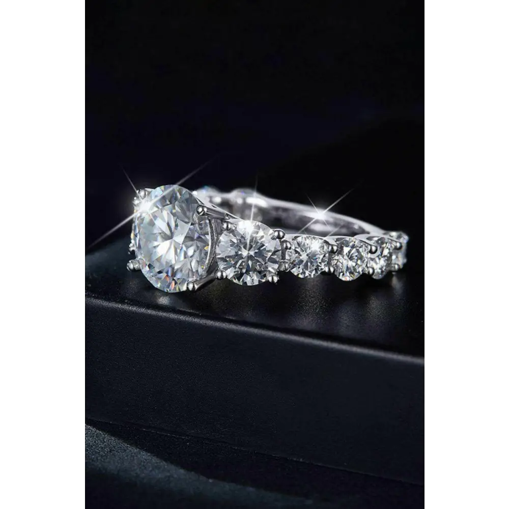 Discover timeless elegance with 8 carat moissanite luxury ring $168 1-piece moissanite jewelry—sparkling