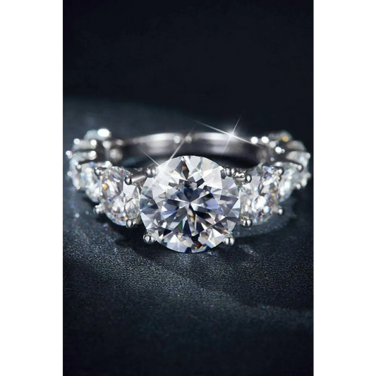 Discover timeless elegance with 8 carat moissanite luxury ring $168 1-piece moissanite jewelry—sparkling