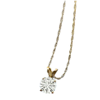 .80 CTW Certified Genuine Moissanite Solitaire Pendant Necklace - Choice of 14k White or Yellow Gold - Maven Couture IncCharms & Pendants