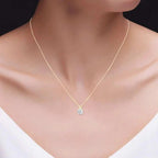 .80 CTW Certified Genuine Moissanite Solitaire Pendant Necklace - Choice of 14k White or Yellow Gold - Maven Couture IncCharms & Pendants