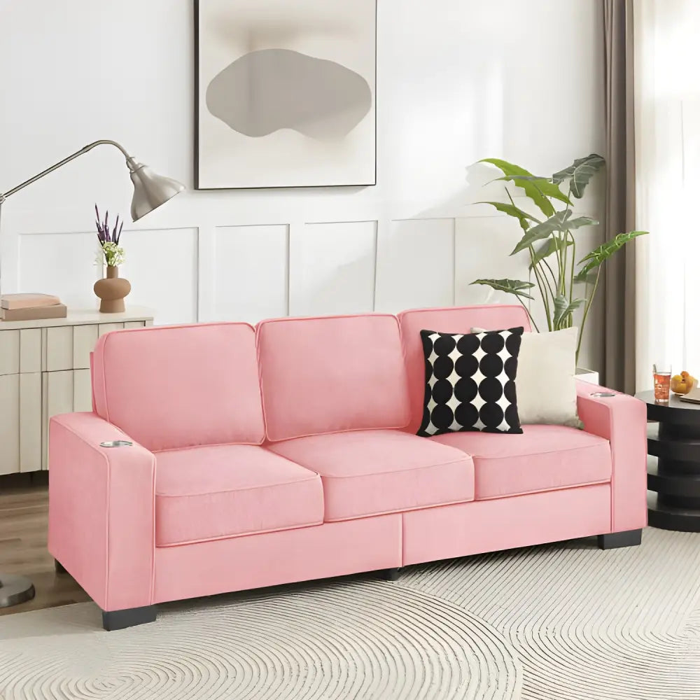 Elevate your space with the luxurious 83.86 corduroy fabric sofa $399.99 specification product information item