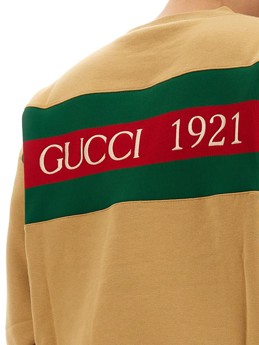 Gucci Men Sweatshirt With Web Ribbon - Maven Couture IncTops / Sweaters & Pullovers
