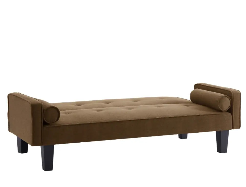 Luxury button tufted sofa elevates living room aesthetics with style