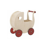 Wooden doll stroller for pretend play — product image 2