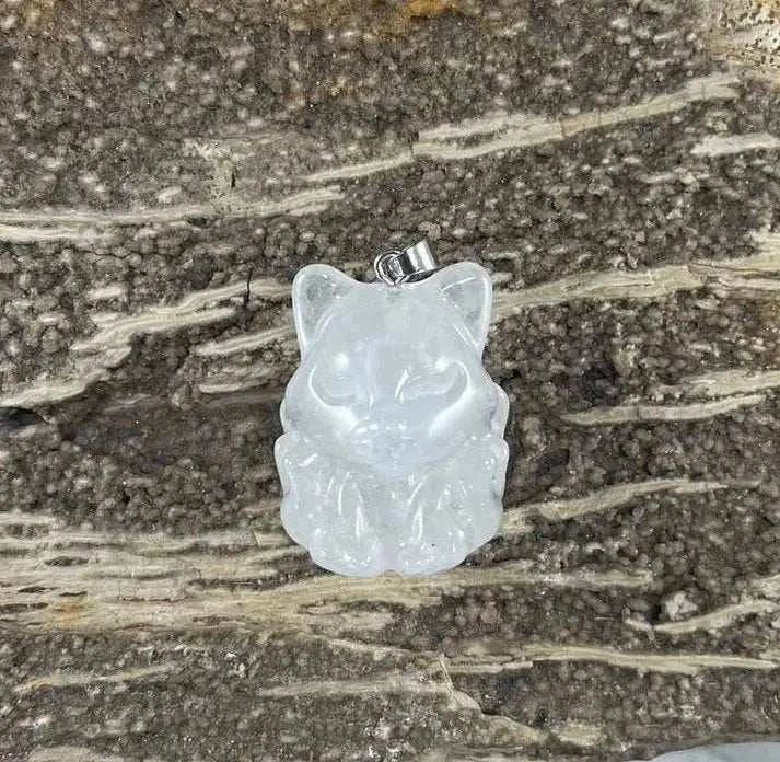 9 Tail Fox, Gemstone Pendants, 23x31mm (1pc) - Maven Couture IncJewelries