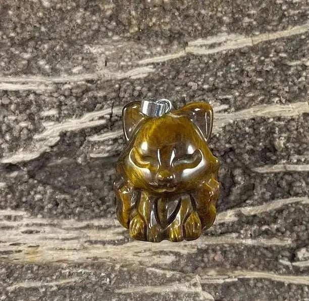 9 Tail Fox, Gemstone Pendants, 23x31mm (1pc) - Maven Couture IncJewelries