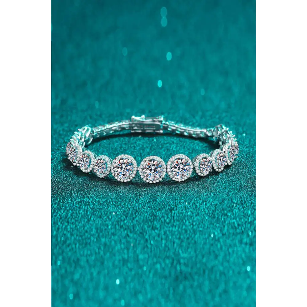 10 carat moissanite bracelet for luxury fashion and exclusive accessories $375 picture ghost mannequin minimalist sleek