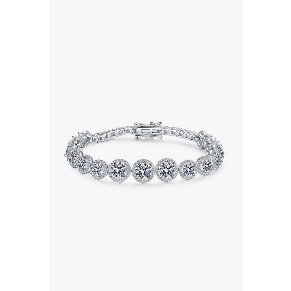 10 carat moissanite bracelet for luxury fashion and exclusive accessories $375 picture ghost mannequin minimalist sleek