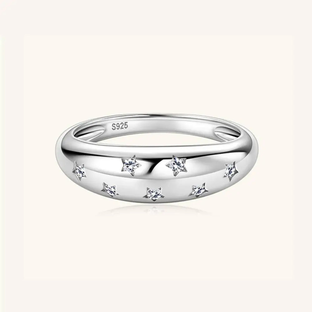 Discover timeless elegance with a moissanite star ring in luxury fashion for women $74 1-piece, an exquisite addition