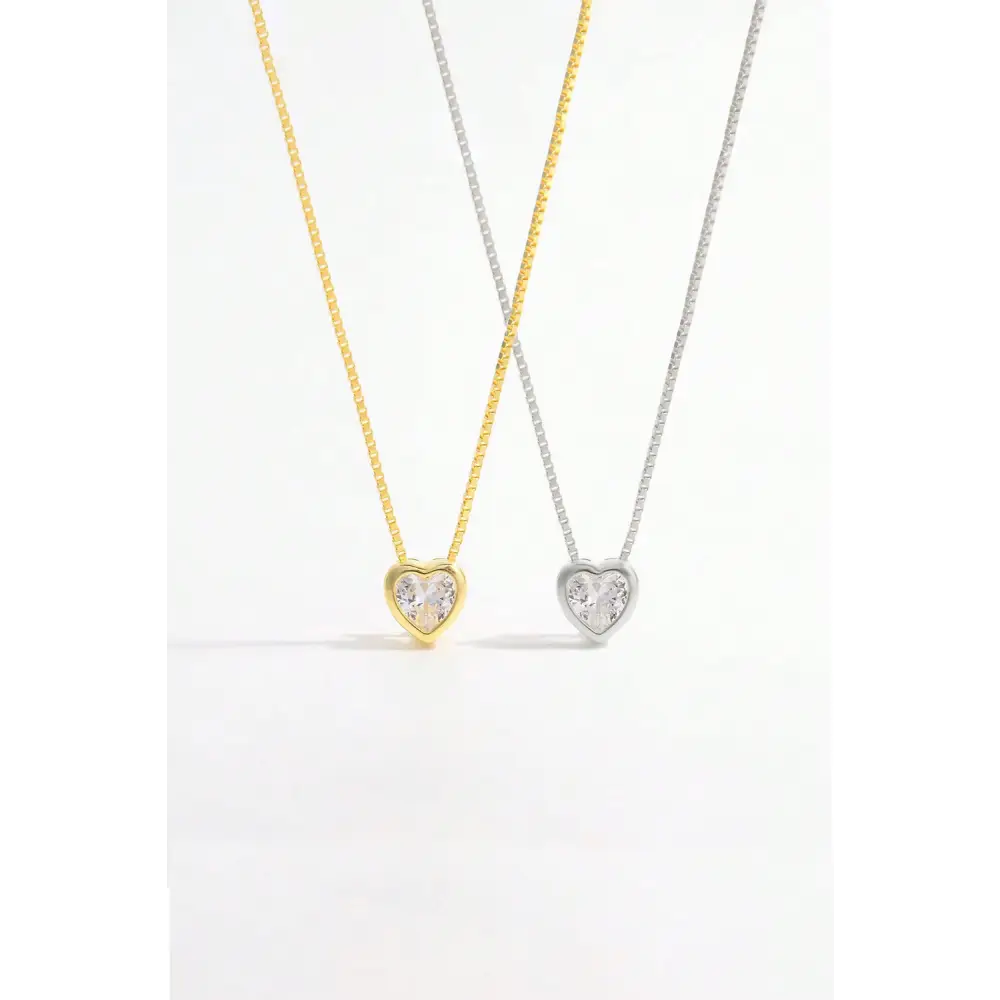 Inlaid zircon heart pendant necklace for luxury fashion enthusiasts $18.99 1-piece crafted from exquisite 18k