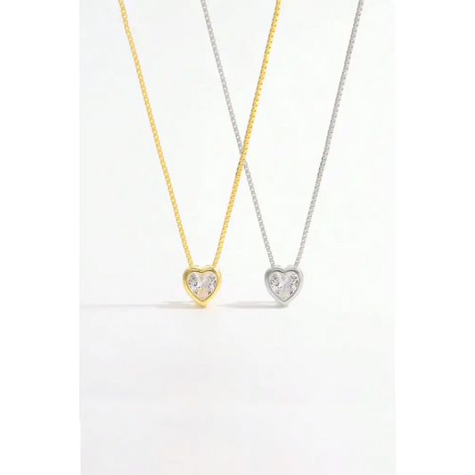 Inlaid zircon heart pendant necklace for luxury fashion enthusiasts $18.99 1-piece crafted from exquisite 18k