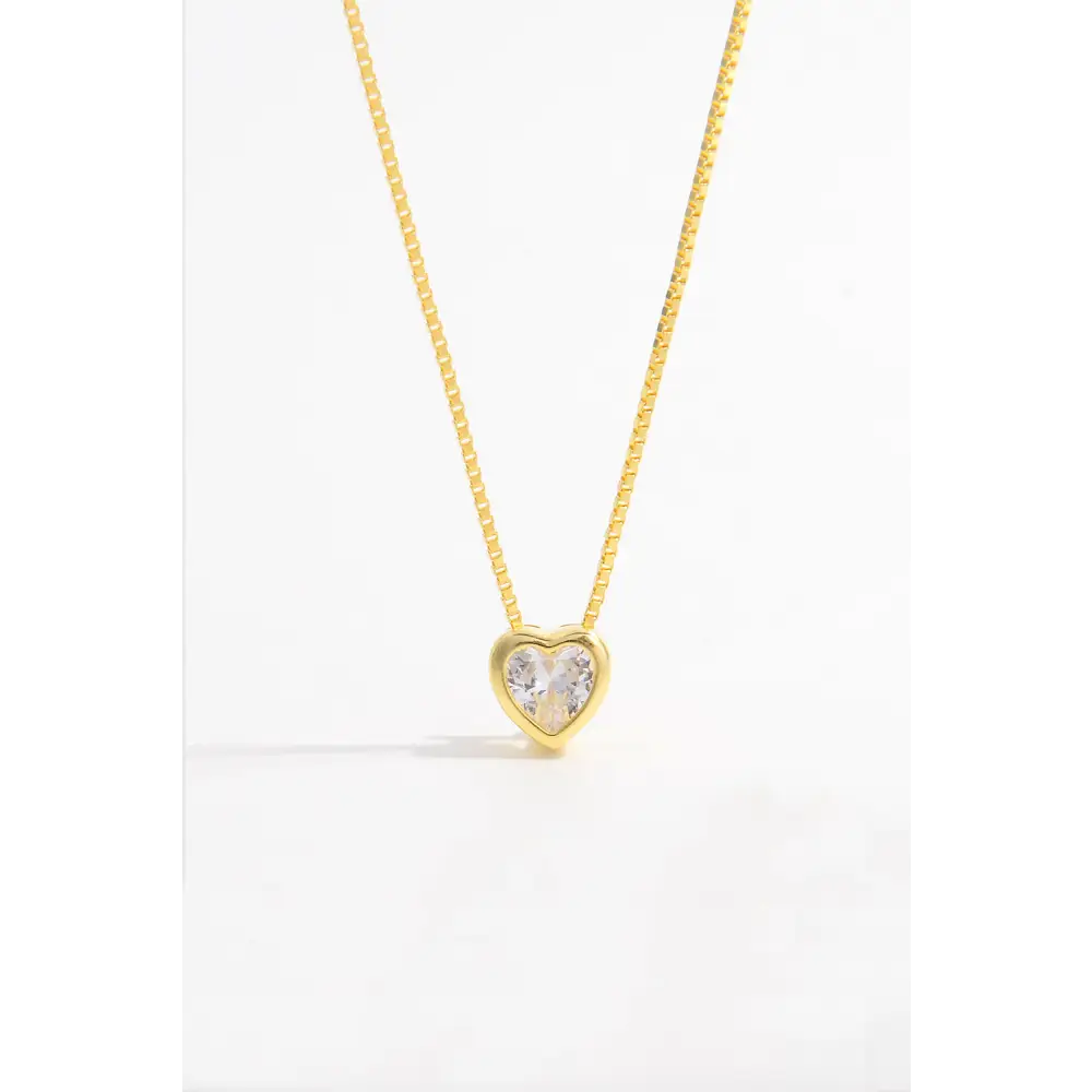 Inlaid zircon heart pendant necklace for luxury fashion enthusiasts $18.99 1-piece crafted from exquisite 18k