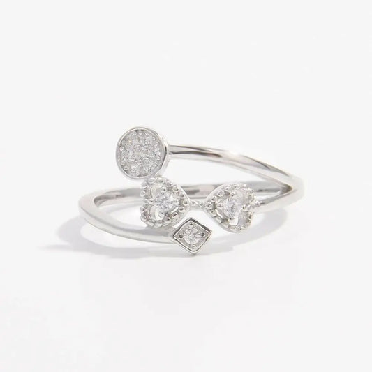 Elevate your style with the exquisite 925 sterling silver zircon ring $40 1-piece luxuriously crafted