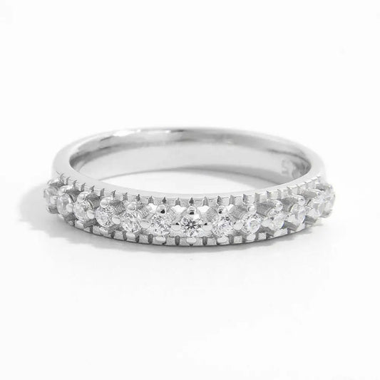 Timeless elegance in 925 sterling silver zircon ring for luxury fashion $42 1-piece 925 sterling silver, zircon care