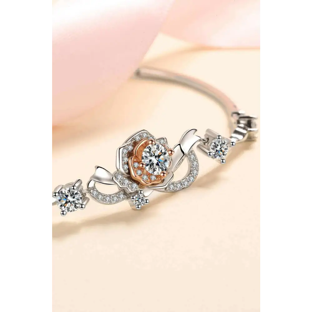 Exquisite 925 sterling silver moissanite bracelet in luxury fashion for women $99.99 moissanite jewelry exceeding 0.3