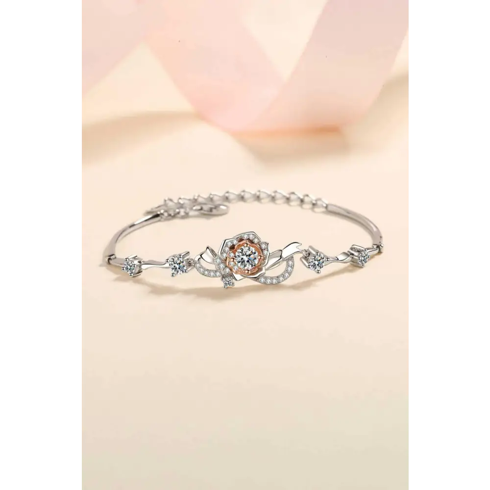 Exquisite 925 sterling silver moissanite bracelet in luxury fashion for women $99.99 moissanite jewelry exceeding 0.3